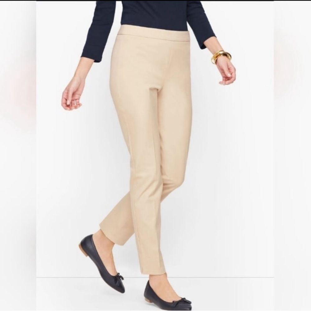 Womens Talbots Chatham Slim Ankle Casual Dress Work Career Minimalist Pants - Picture 2 of 8